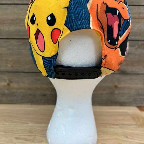Pokémon SnapBack Baseball Cap Hat Pikachu Squirtle Nintendo Game Freak Youth OS - Picture 4 of 11